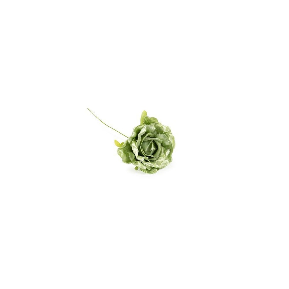 ROSA TESSUTO LUCIDO H4 VERDE SALVIA
